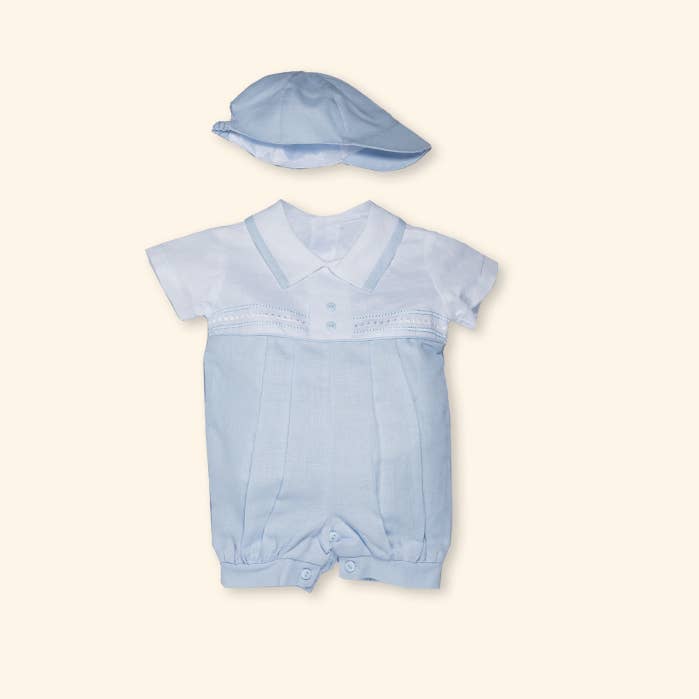 Baby boy romper set -William for wholesale by Karela Kids Inc.