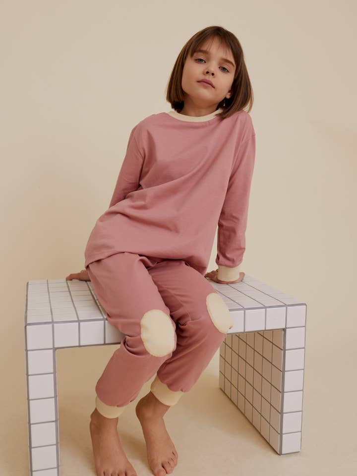 TWEESTUKS PYJAMA SET VAN BIOLOGISCH KATOEN voor wholesale door OXOX CLUB