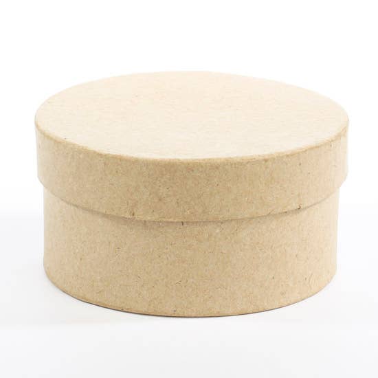 Factory Direct Craft - Wholesale Gift Box - Small Round Paper Mache Boxes - 2" H x 3.75" Dia. 6