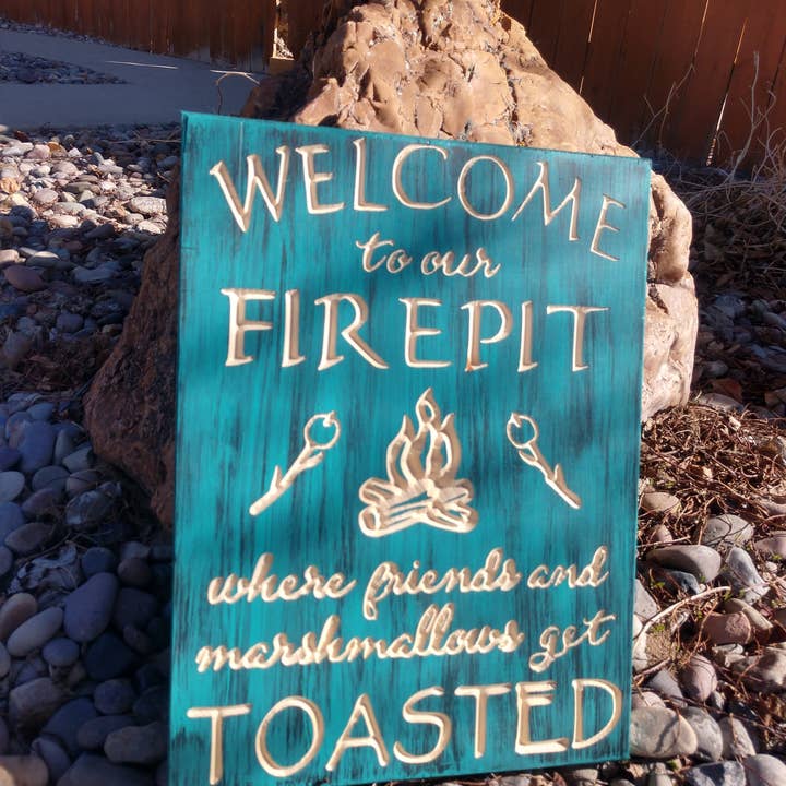 Knotty Pine Woodworks - Wholesale Outdoor Sign - Firepit Toasted6