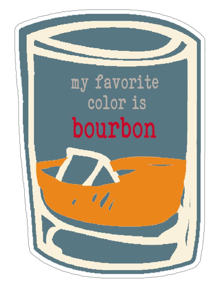 Pegatina Mi color favorito es Bourbon para venta al por mayor de Buy Socks You All
