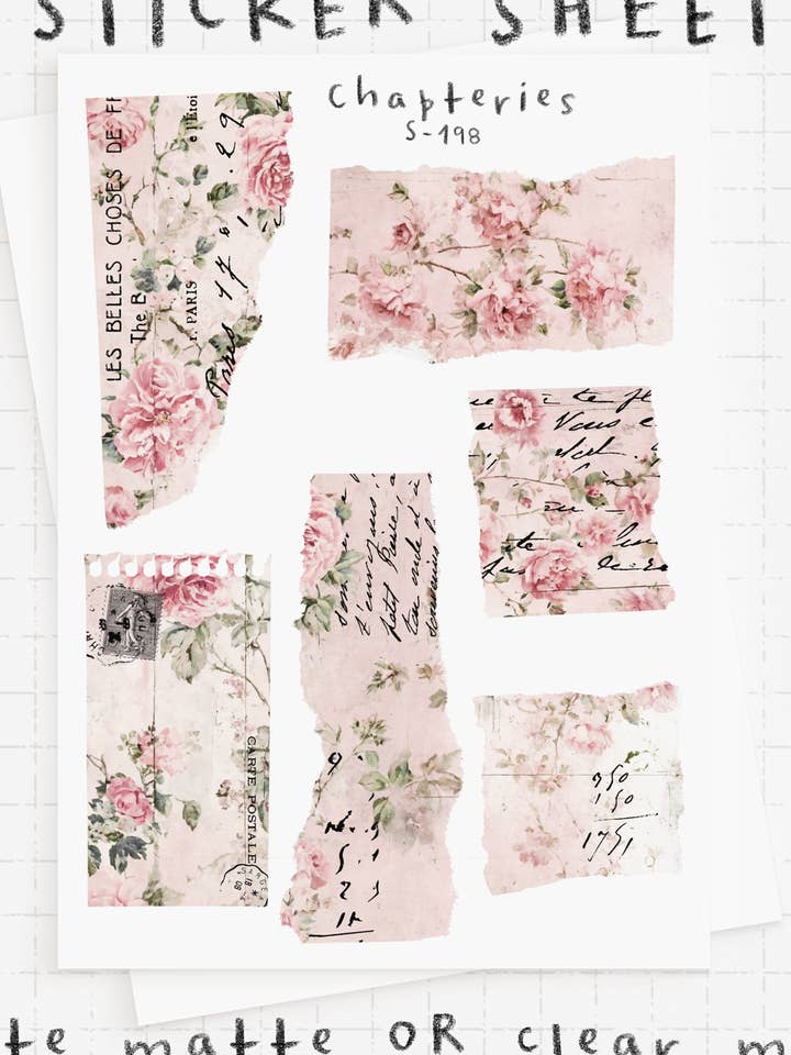 Folha de autocolante - S-198 por atacado de Chapteries