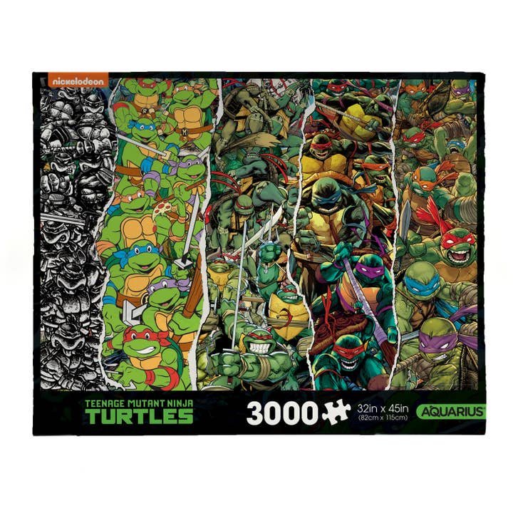 AQUARIUS, GAMAGO, ICUP, & ROCK SAWS by NMR Brands - Wholesale Puzzle - Adult - TMNT 3000 Piece Jigsaw Puzzle
