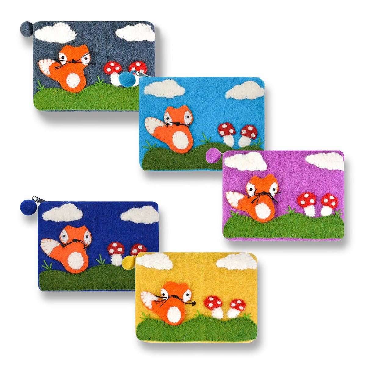 BNB Crafts Inc. - Wholesale Coin Purse - Kids - Fox and The Mushroom Coin Purse1