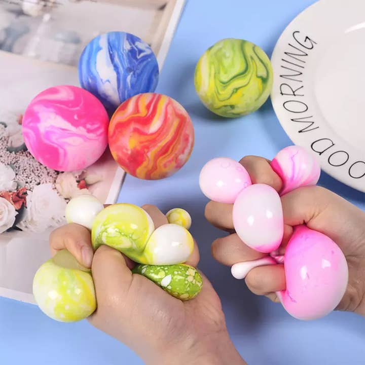 PR GROUPS LLC - Wholesale Stress Relief Ball/Dough - Marble Squeeze Stress Balls Valentine In Bulk