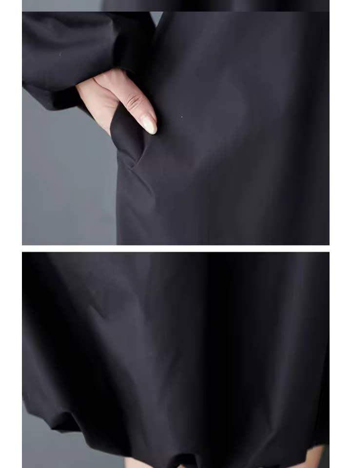 Luxe & Leather by Madonna & Co - Wholesale Dress - Women's - Bubble Hem Chic Shirt-Dress3