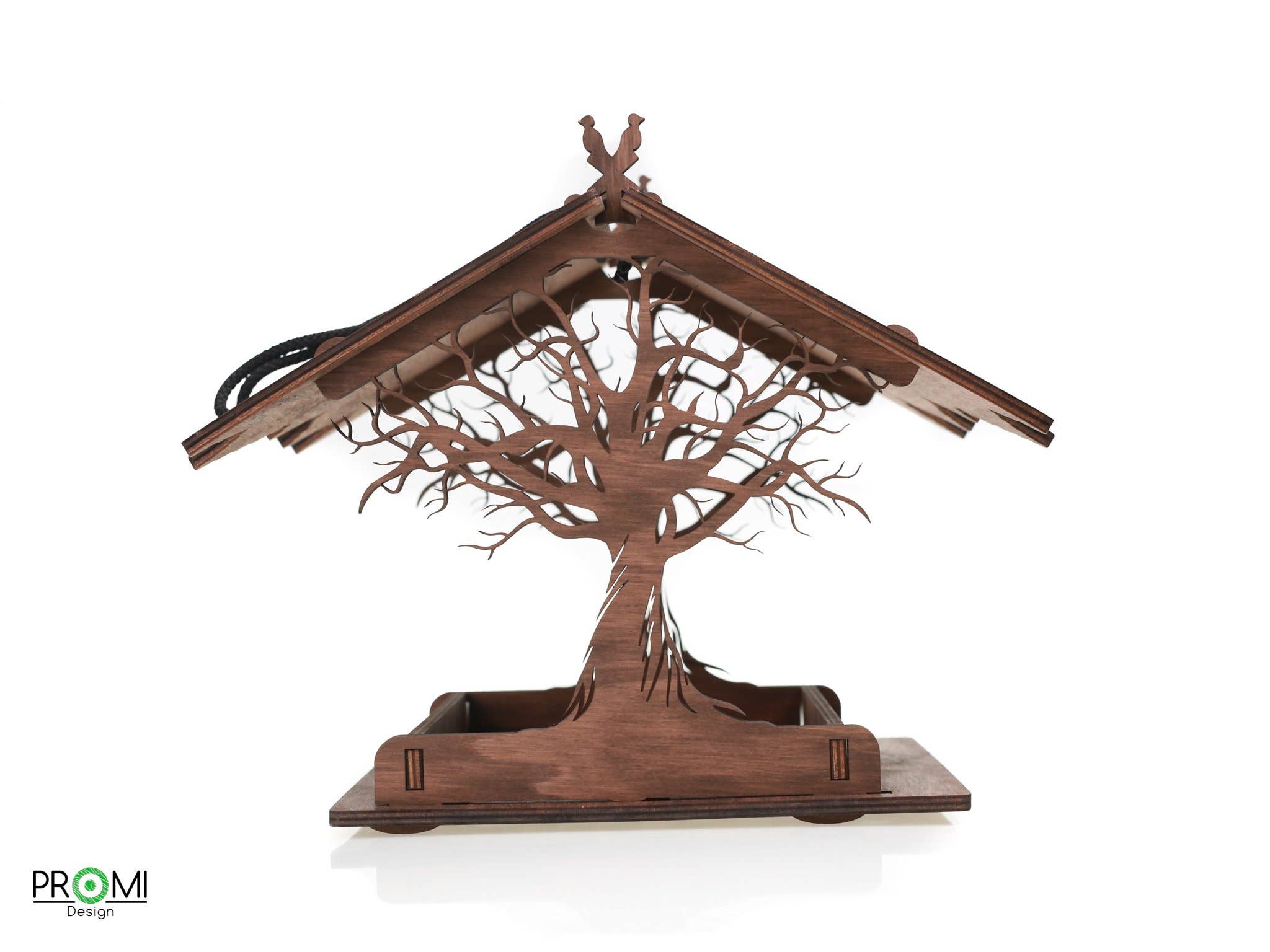 PromiDesign - Wholesale Bird Feeder - Wooden bird feeder "Oak Tree"1