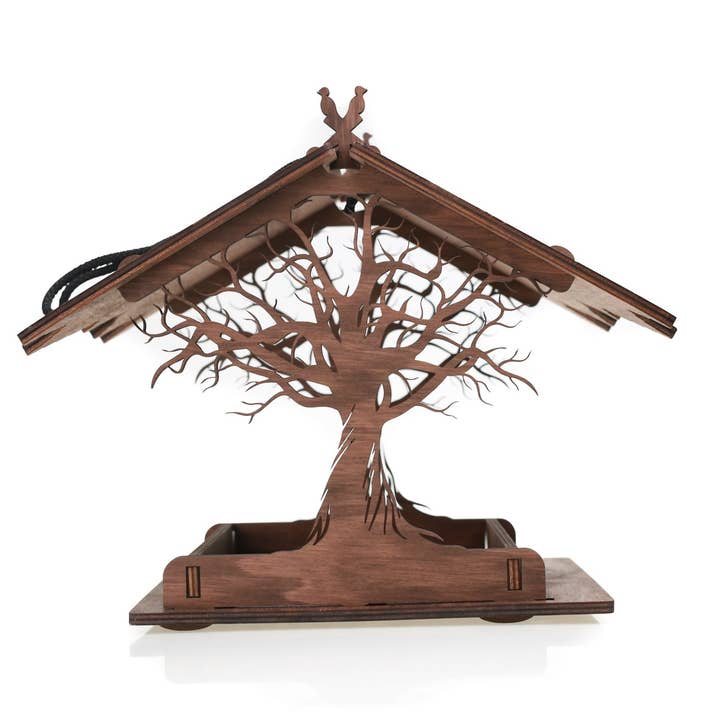 PromiDesign - Wholesale Bird Feeder - Wooden bird feeder "Oak Tree"1