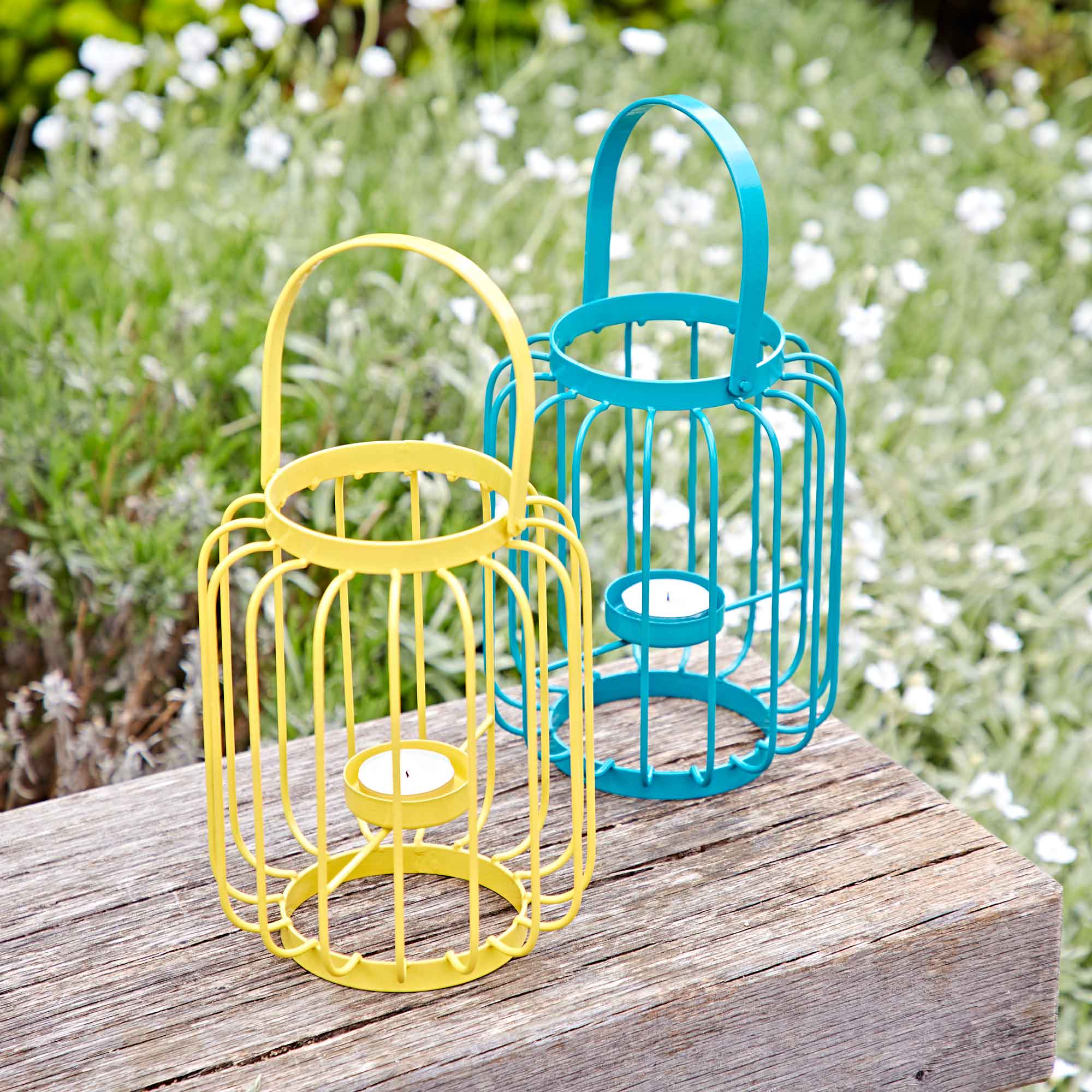 The Paper High Gift Company Limited - Wholesale Candle Holder - Colourful Iron Lantern Tea Light Holder - Handmade2