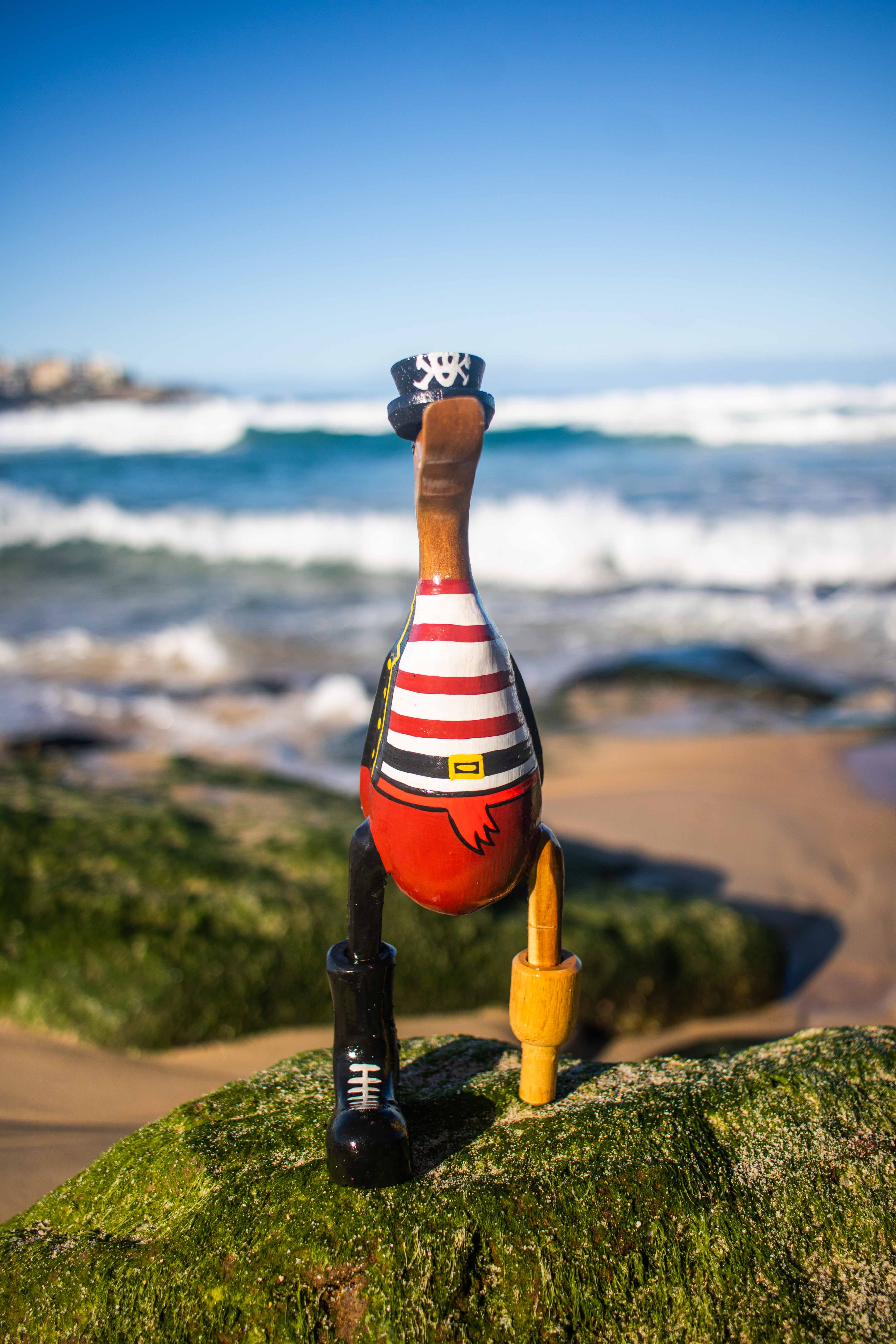 woodbubblebali - Vente Figurine décorative - Running duck pirate10