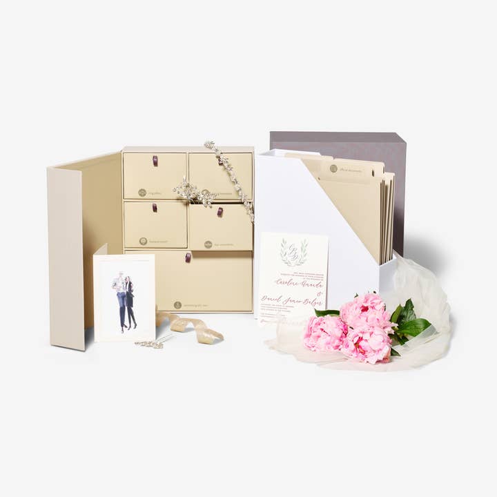 Savor - Wholesale Keepsake box – Child & baby - Deluxe Wedding Edition Keepsake Box0