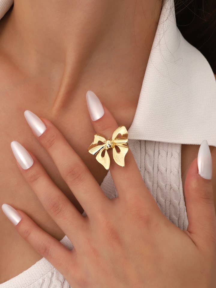 Vergoldeter Bogenring für den Großhandel von BUBU BY TEKIN SHOP