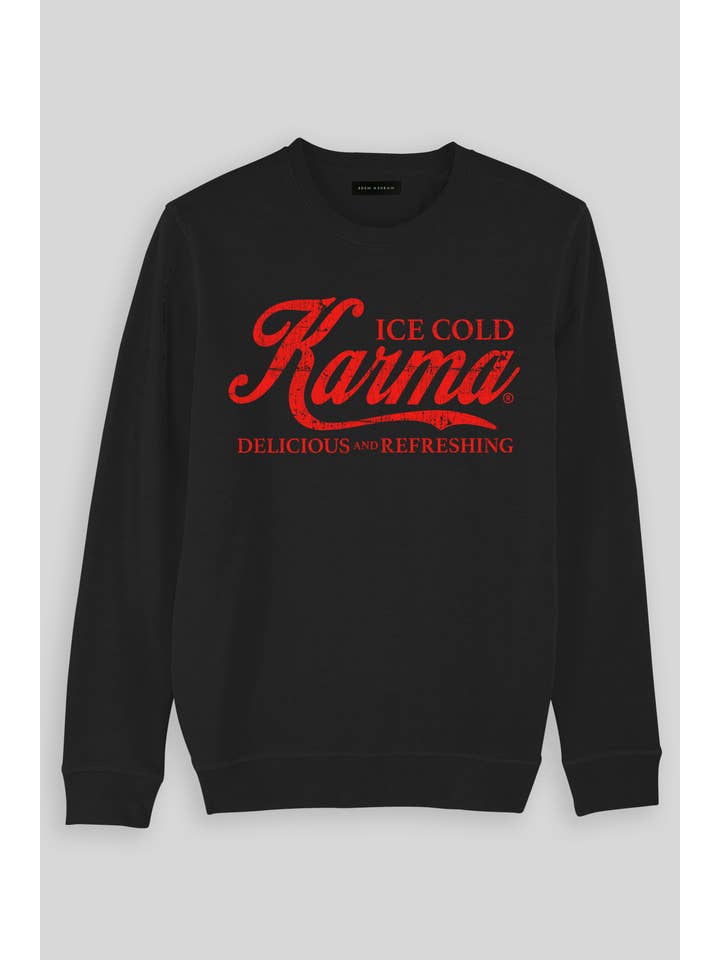 Eden Ashram - Wholesale Graphic Sweatshirt - Women's - Ice Cold Karma Premium Crew Neck Sweatshirt