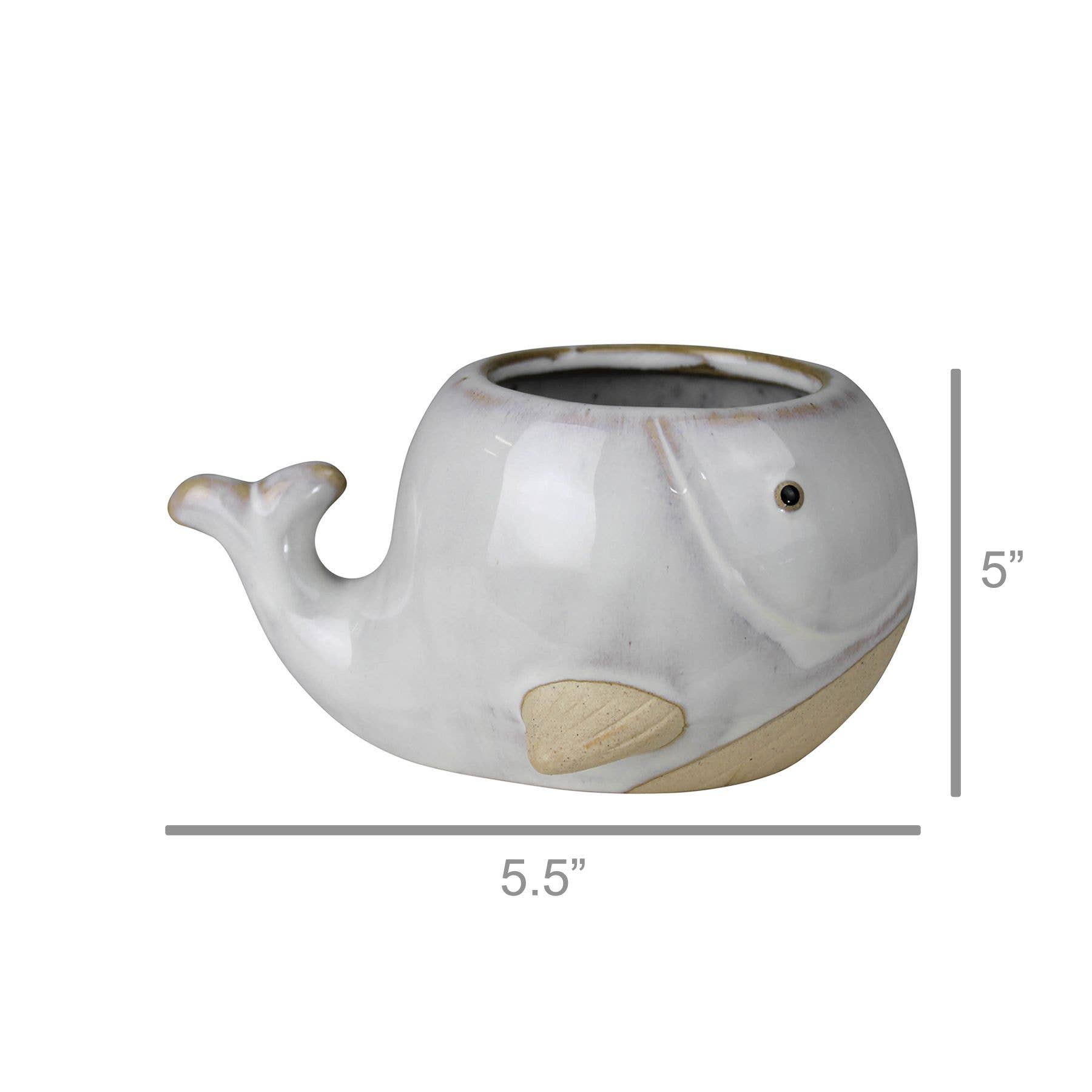 HomArt - Wholesale Plant Pot - Whale Cachepot, Ceramic3