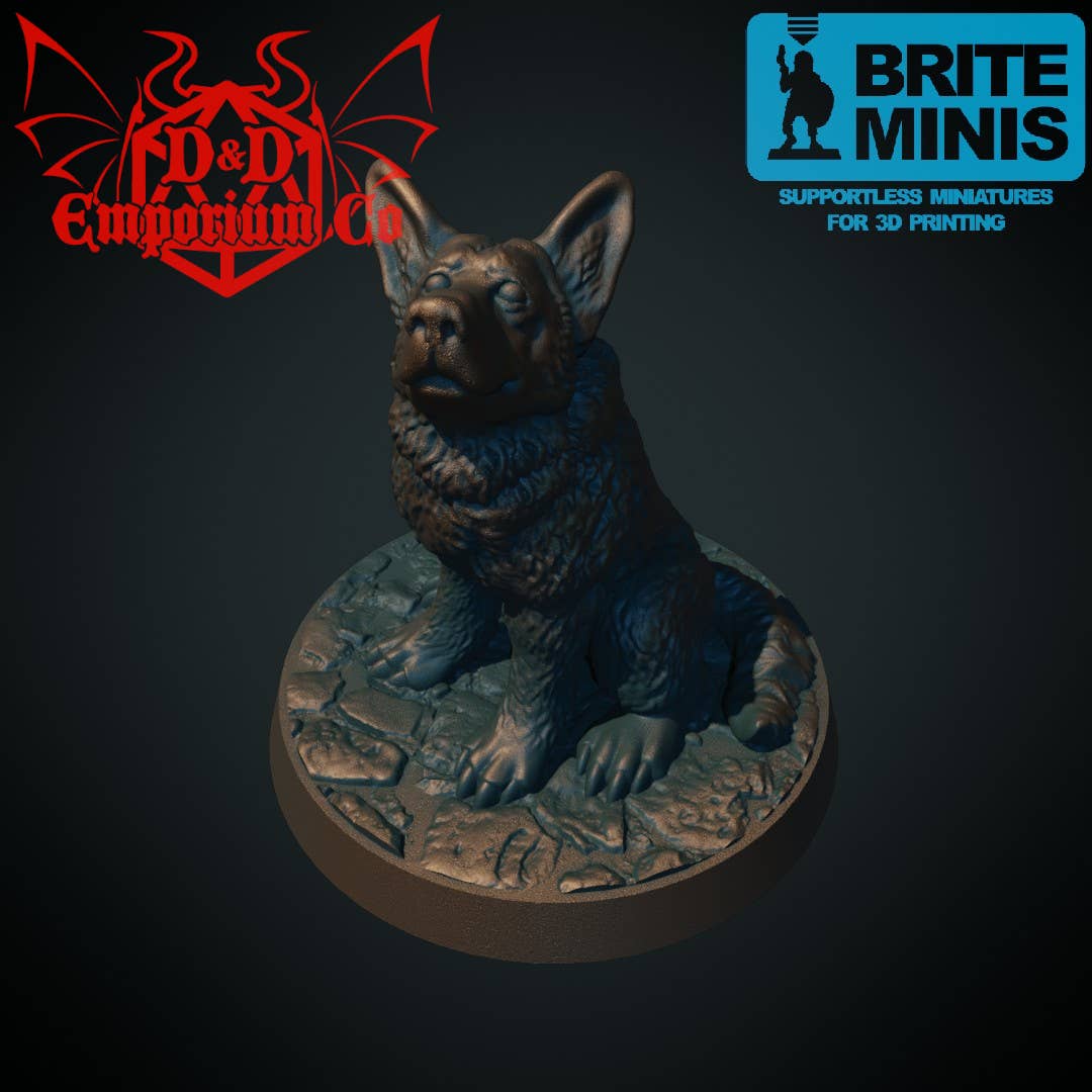 DnD Emporium Co – wholesale Decorative figurine – Resin 3D Printed Dogs Bundle DnD Miniatures1