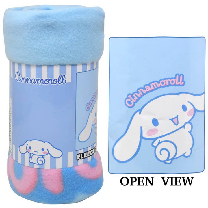 Deluxe Import Trading - Wholesale Throw Blanket - Hello Kitty Cinnamoroll 45x60 Fleece Throw Blanket