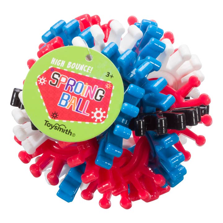 Toysmith - Wholesale Classic Toy - Kids - Sproing Ball, Spheres Of Gears, Hi Bounce, Colors Vary3