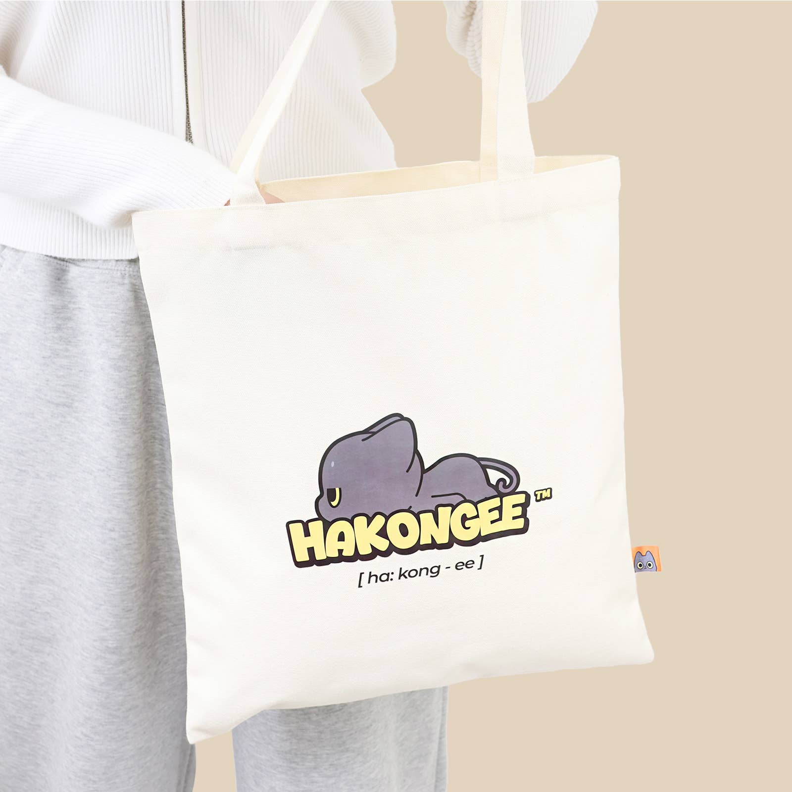 BCZShop - Wholesale Tote Bag - Unisex - Hakongee - Canvas Tote Bag Basic (Angry Cat)2