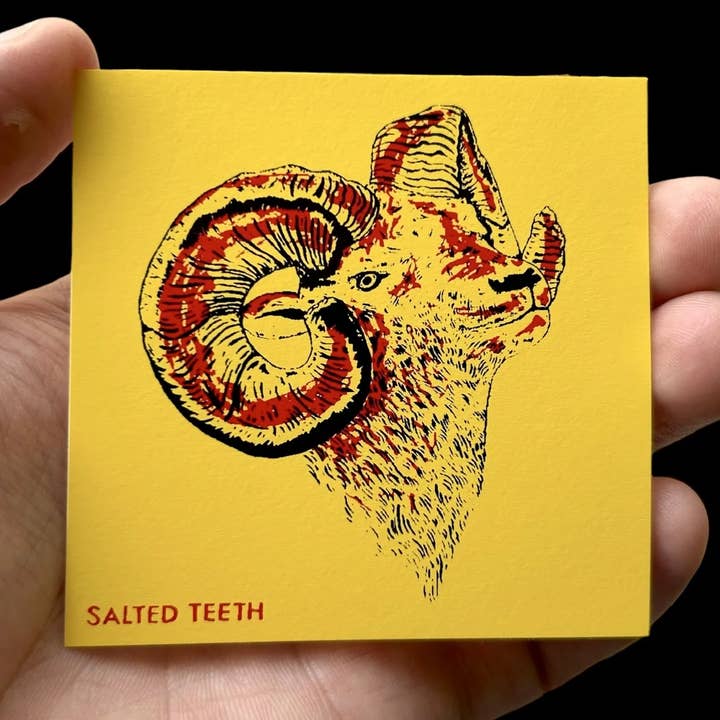 Pegatina de vinilo - Carnero de las Rocosas para venta al por mayor de Salted Teeth