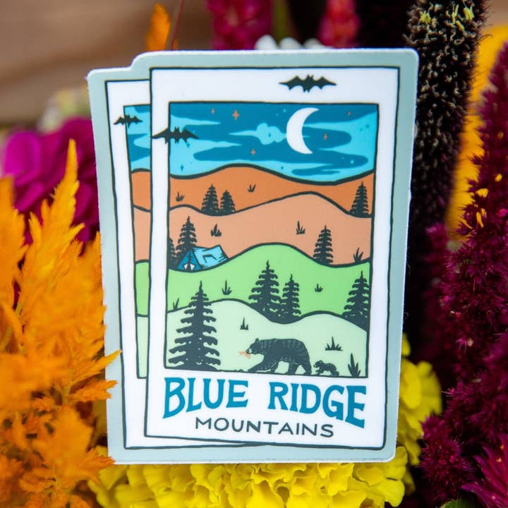 A Blue Ridge Picture (Moonlight Adventure) | Sticker for wholesale by Menottees