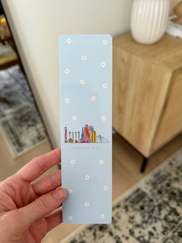 Kansas City Skyline Bookmark for wholesale by Shea Lettering