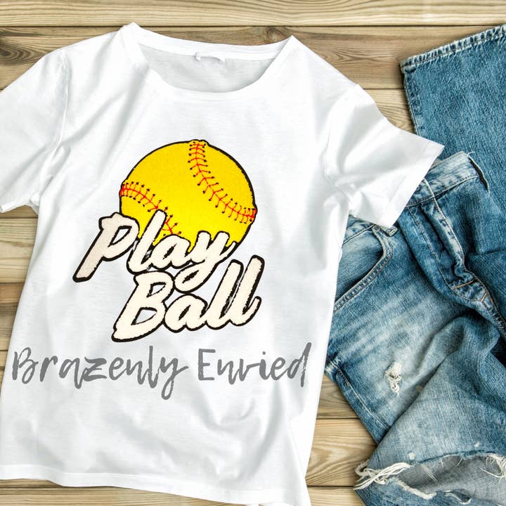 Brazenly Envied - Wholesale Patch - New Sports Patch Game Day Ready Chenille Patch Softball Patc2