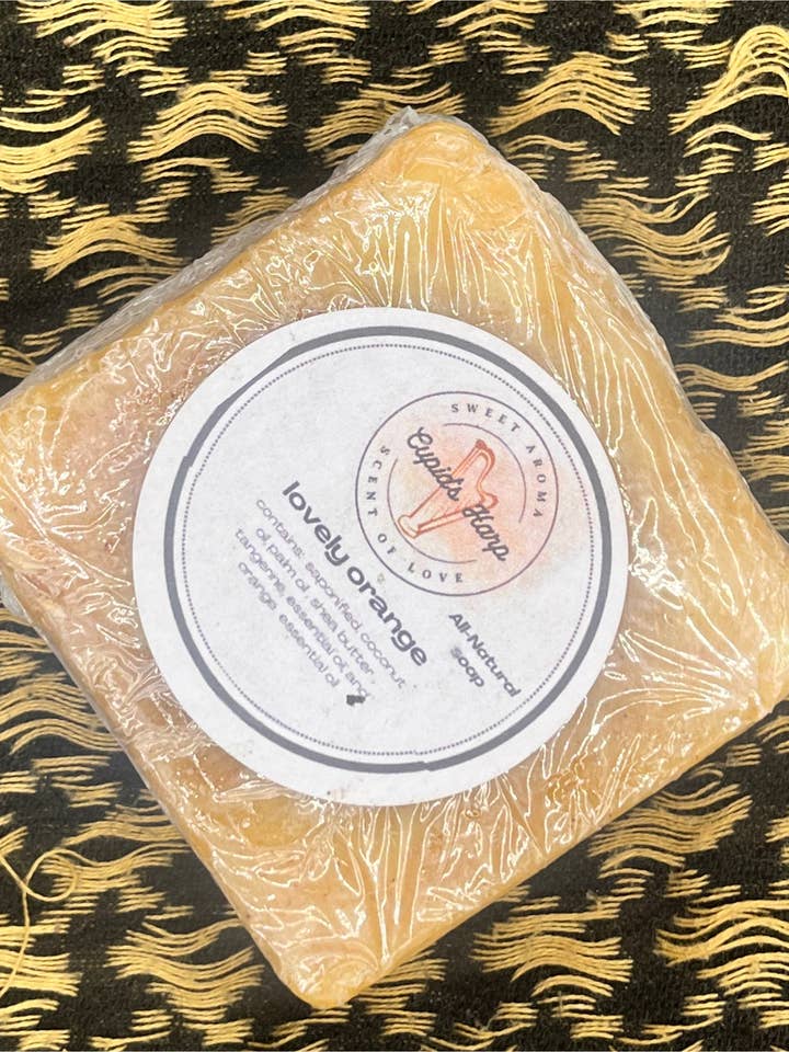 Lovely orange for wholesale by Cupids Harp Soap Dispensary