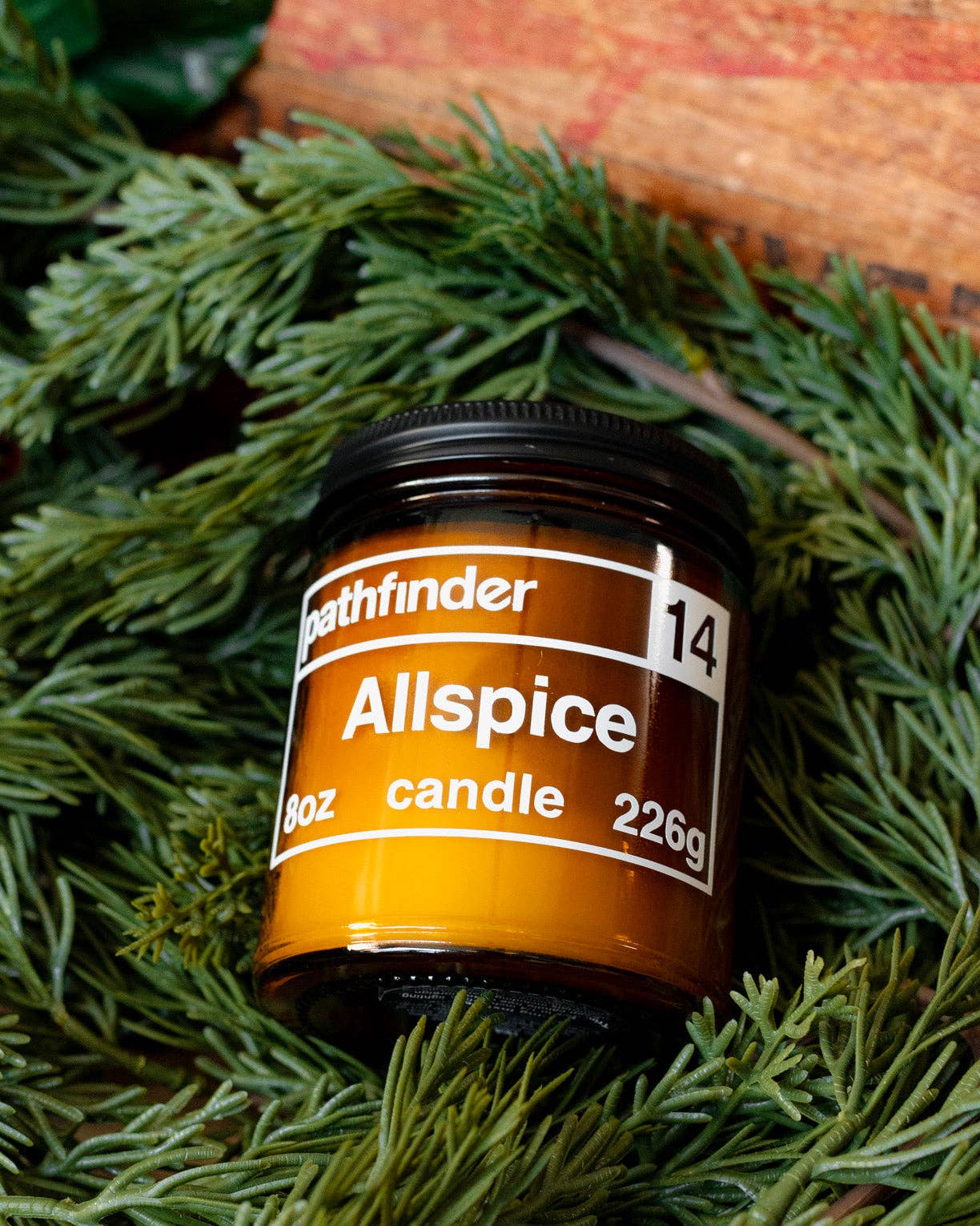 Pathfinder Goods - Wholesale Jar/Filled Candle - Allspice | 8oz Organic Soy Wax Candle1