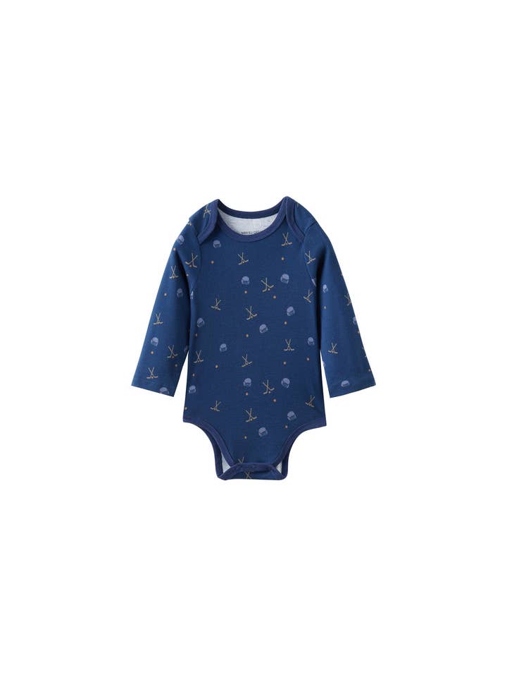 Baby biologisch rompertje met lange mouwen - Hockey voor wholesale door Norsu Organic