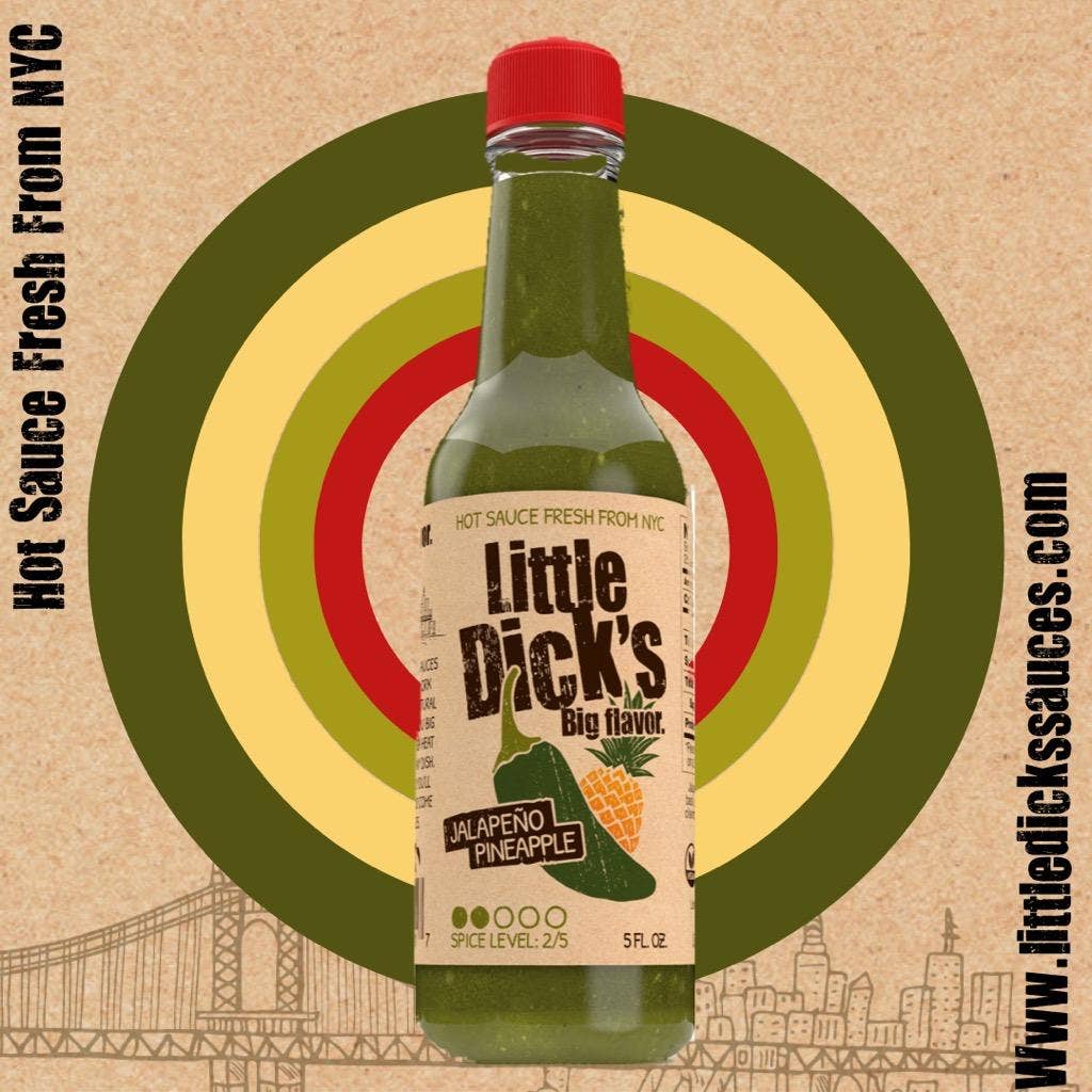 Little Dick's Sauces – Molho picante por atacado – Molho Quente de Ananás Little Dick's Jalapeño - Lote Pequeno2