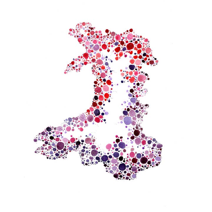 Dots Allowed – wholesale Everyday greeting card – Home is Where The Heart is - Wales1