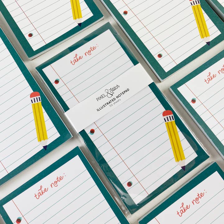 Take Note Pencil Notepad for wholesale by Midwestmod | Pixel + Stitch