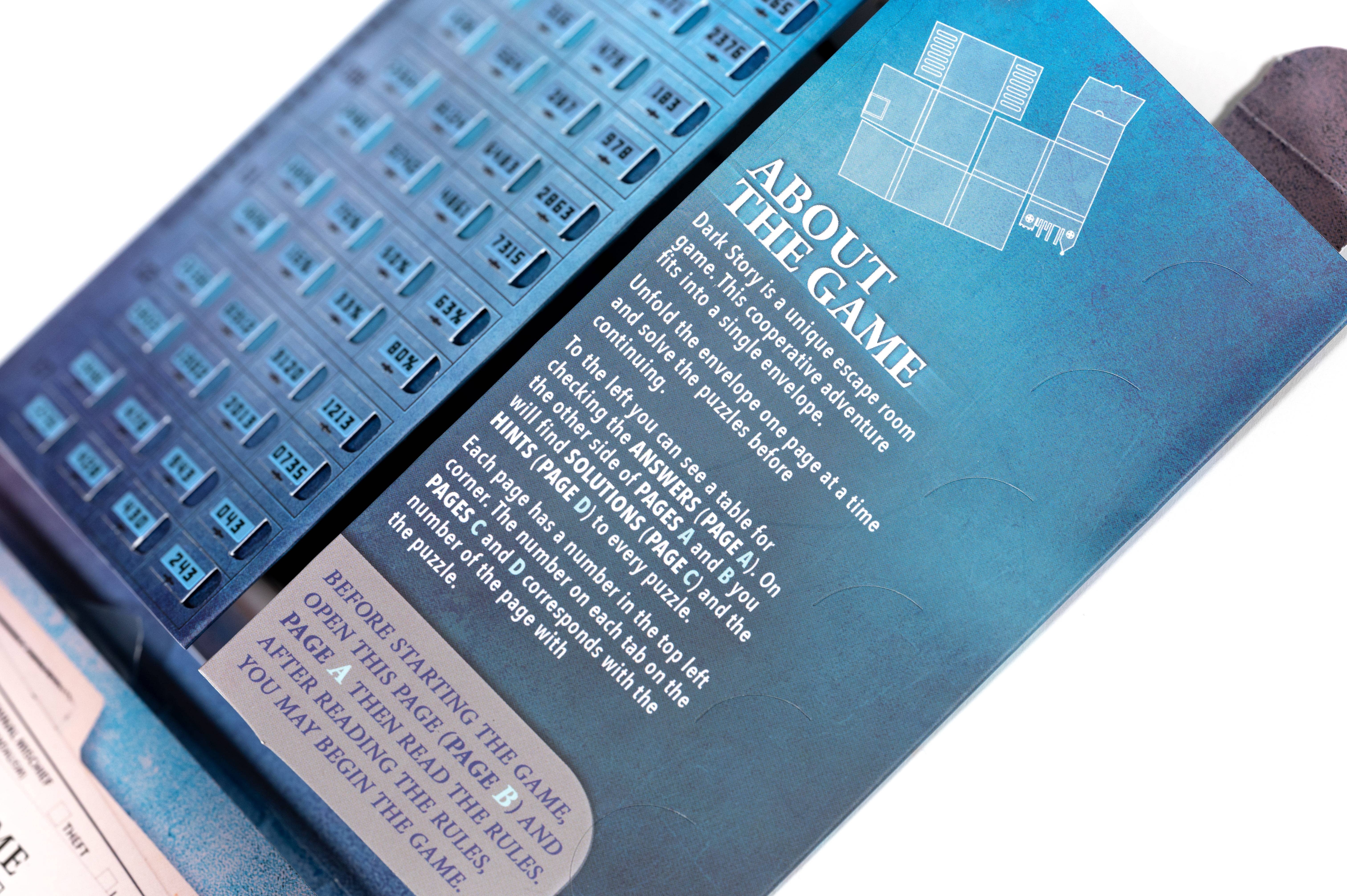 Alley Cat Games – Engroshandel Brætspil – Unfold: Dark Story - Escape room spil med unikke gåder6