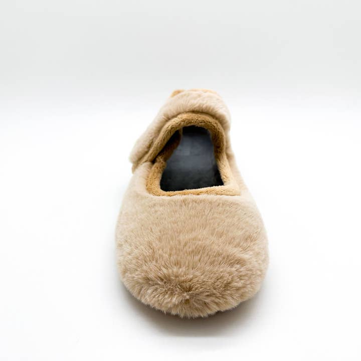 thies - Wholesale Flats - Women's - thies 1856 ® Rec Fur Ballerina vegan beige3