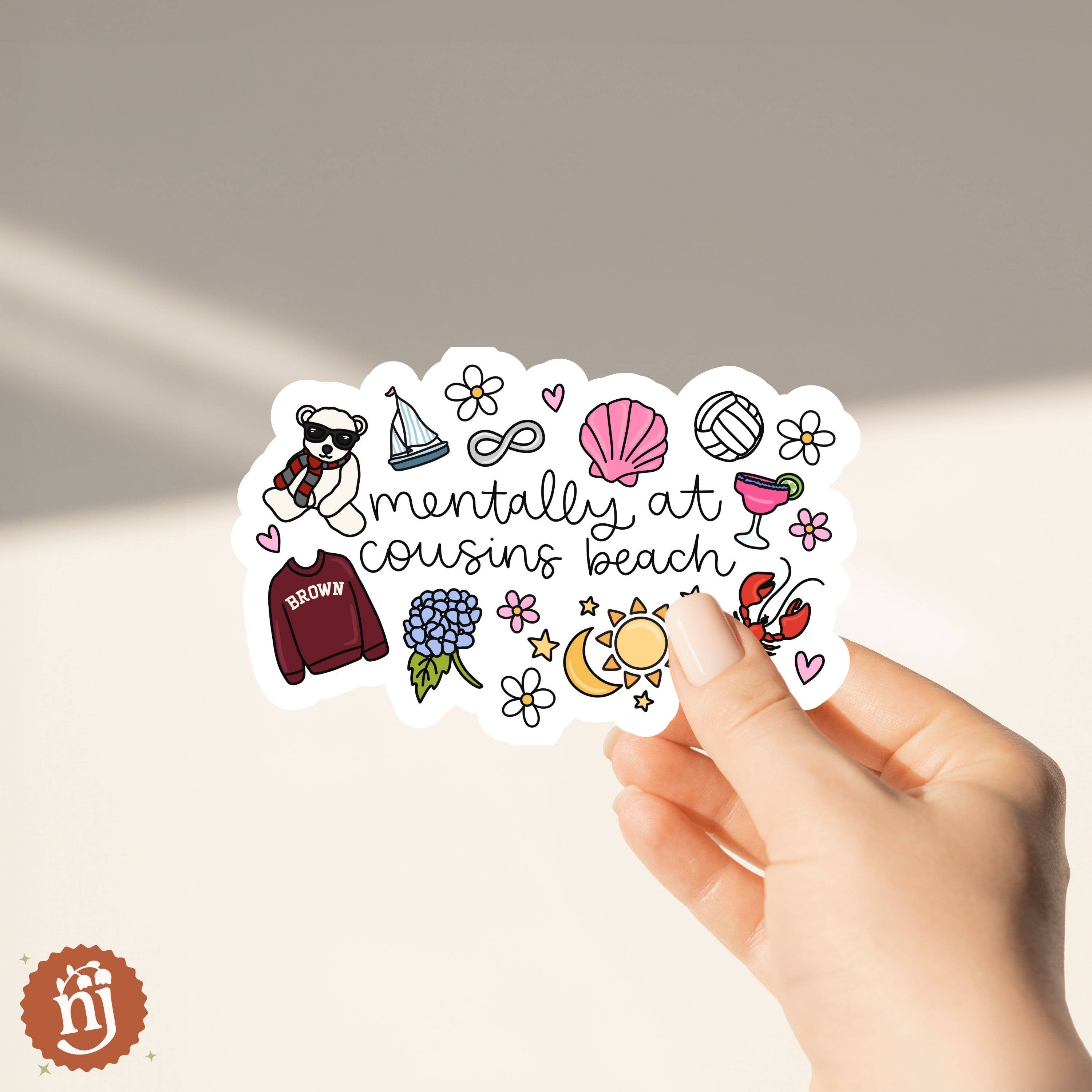 Nearly June Design Co - Venta al por mayor Pegatina - Pegatina de TSITP Mentalmente en Cousins Beach1
