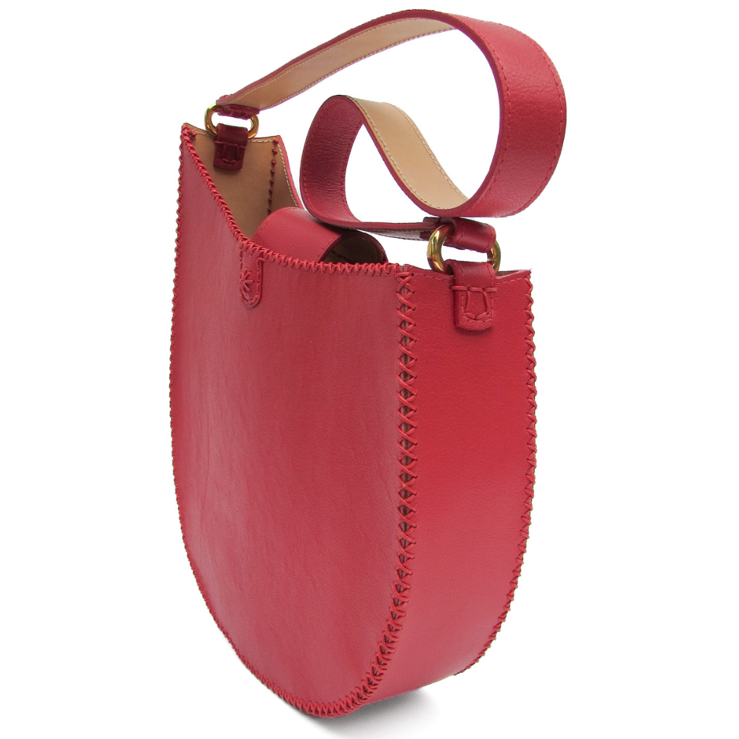 Fado Made Co. — Leather Goods - Wholesale Shoulder Bag - Women's - 'The Stevie' Leather Asymmetrical Teardrop Tote5