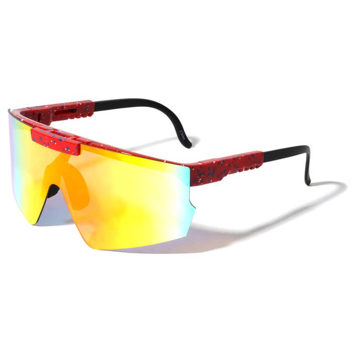 Lunettes de soleil masque sans monture à rabat p30605 pour la vente par Sunrayzz Imports