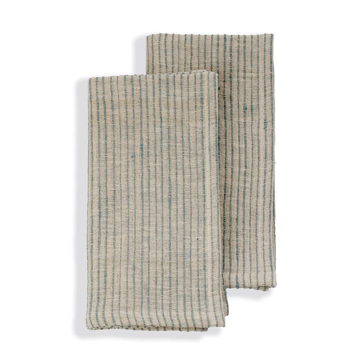 Organic Handwoven Cotton Napkins | Set of 2 | On Track Green for wholesale by Sustainable Threads