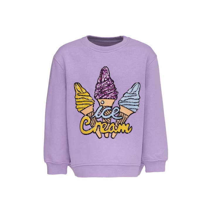 SUDADERA INFANTIL ICECREAM Lavender para venta al por mayor de CHIO MI