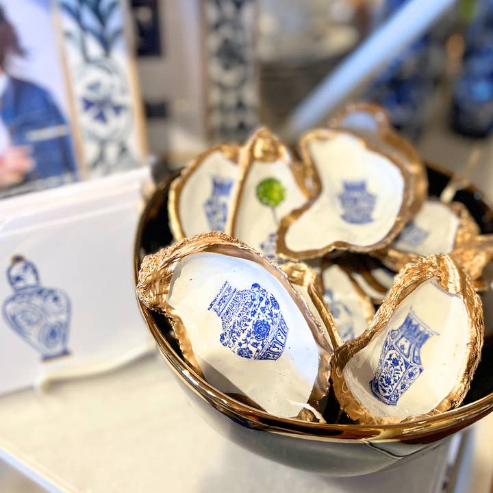 Oyster Ring Dish - Ginger Jar for wholesale by The Painted Pearl