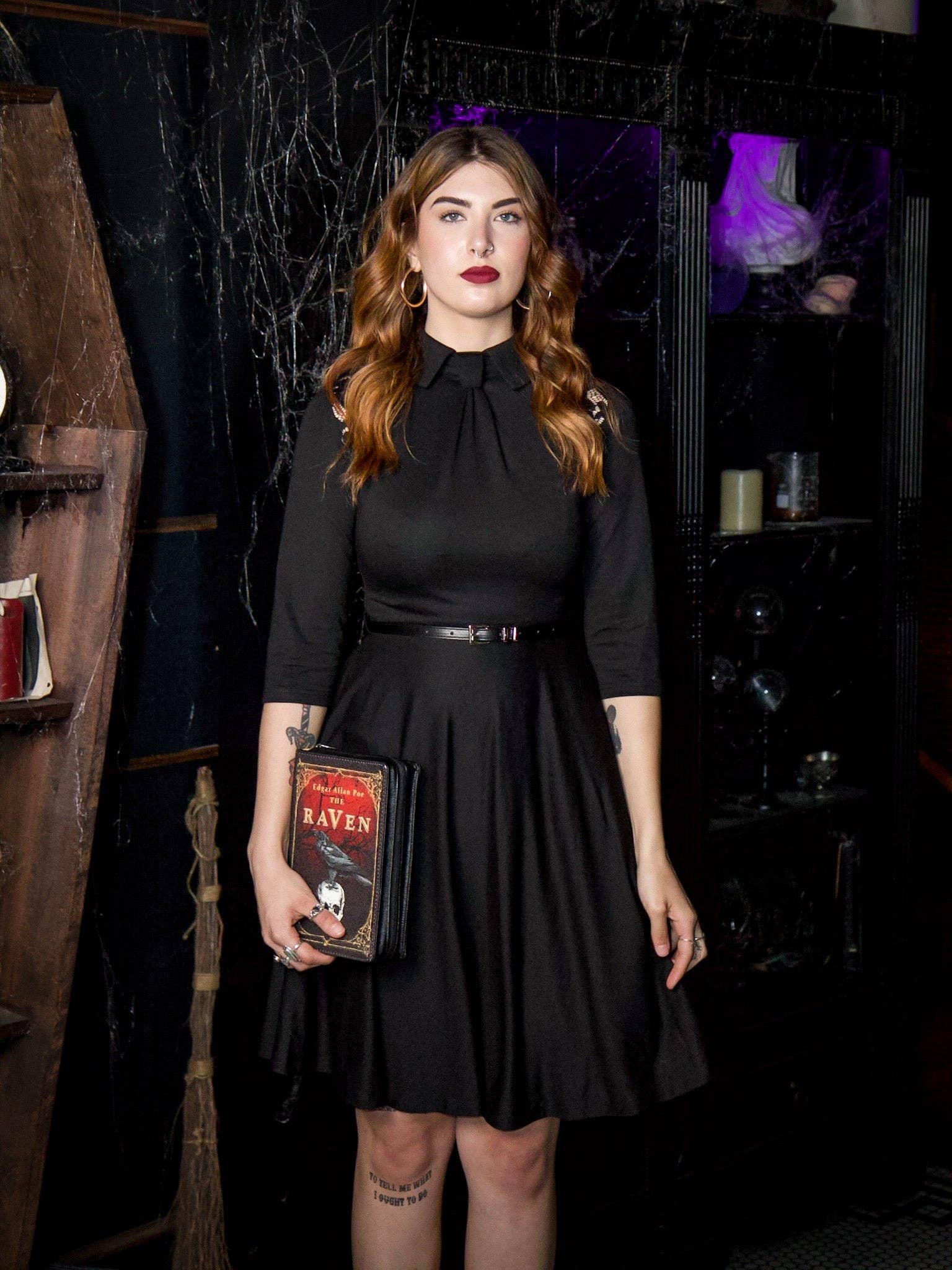 Witchwood Bags – wholesale Dress – Women's – Shelley - Faux Tie Fit and Flare Dress - READY TO SHIP2