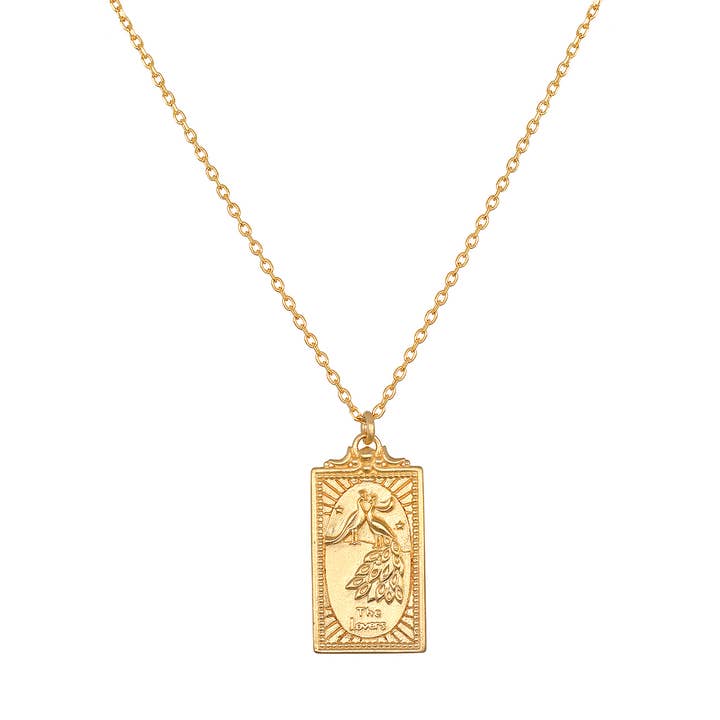 Satya Jewelry - Wholesale Pendant/Charm Necklace - 18" The Lovers tarot card necklace
