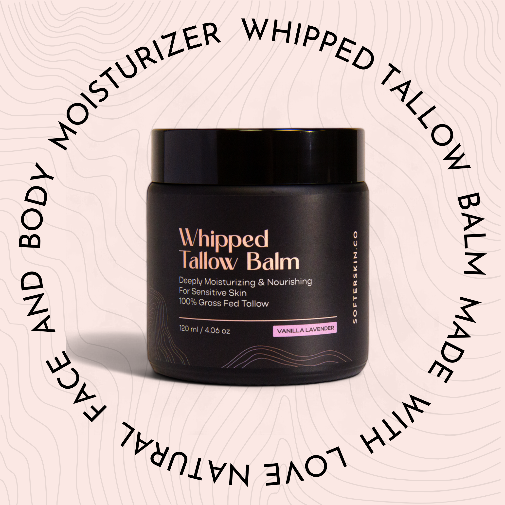 Softer Skin - Wholesale Body Cream/Lotion - Whipped Tallow Vanilla Lavender (4 oz)6