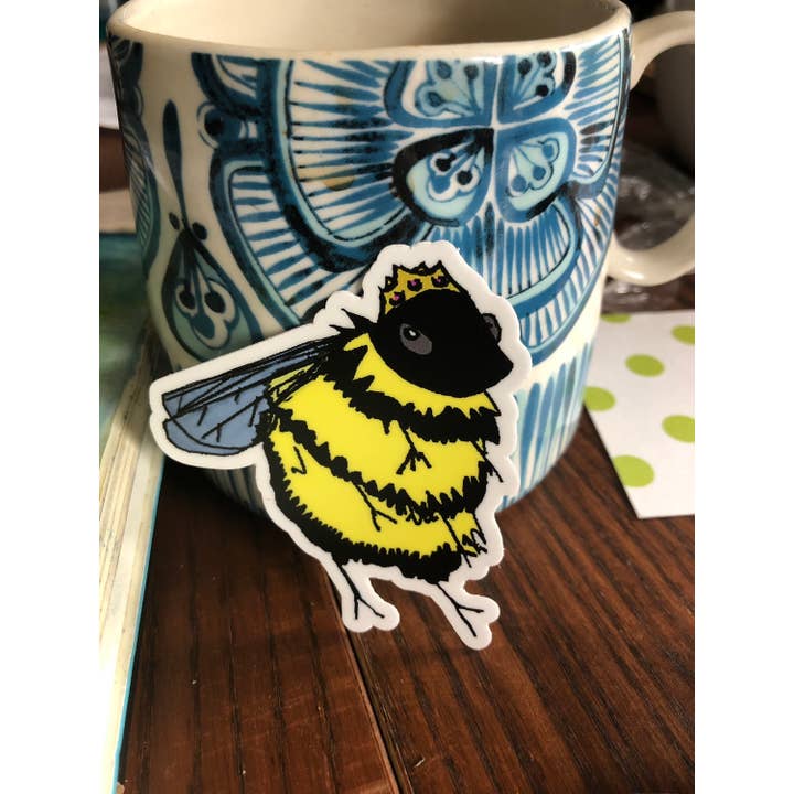 More ART | More Heart - Wholesale Sticker - Queen Bee - Premium Vinyl Sticker1