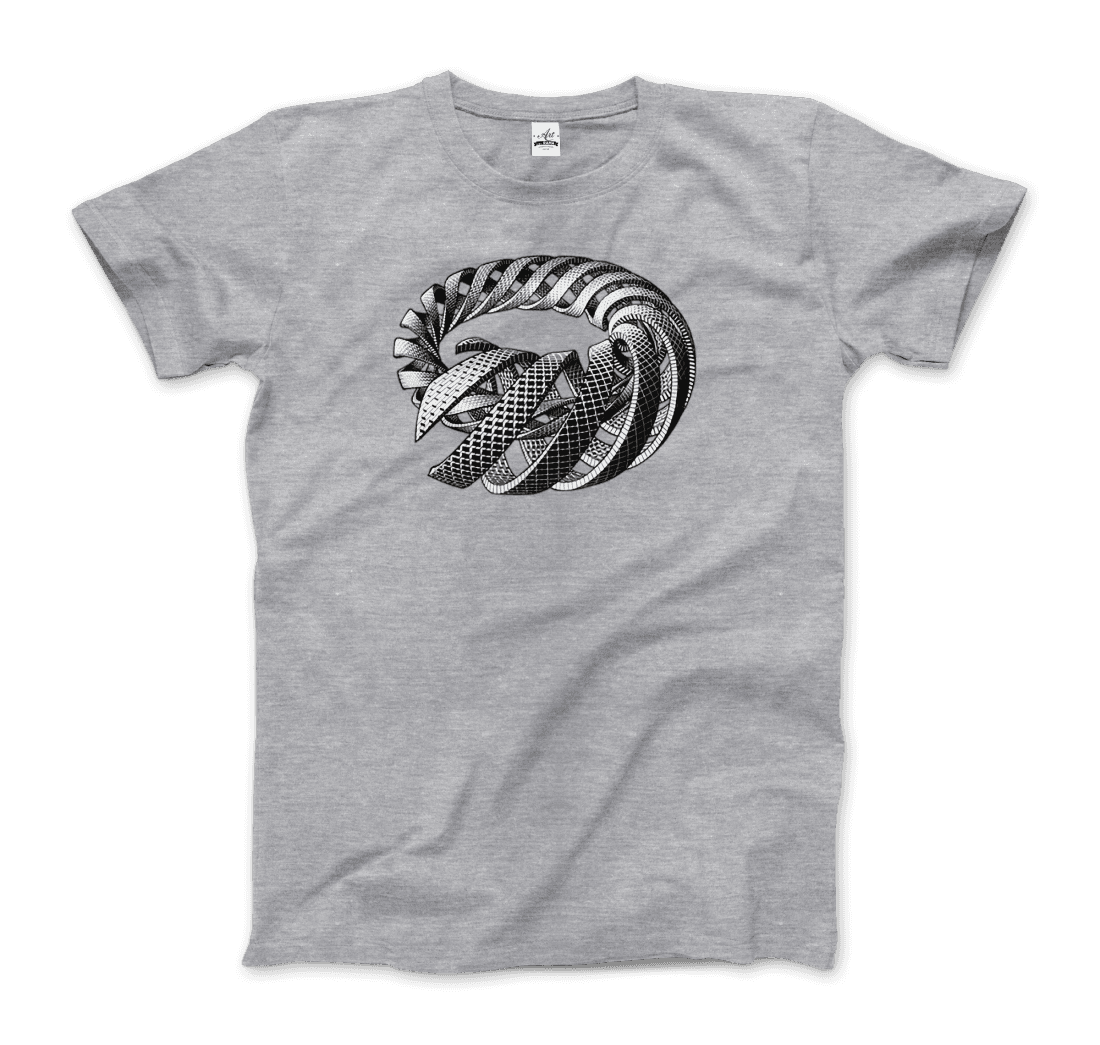 Art-O-Rama Shop - Wholesale Screen Printed T-Shirt - Unisex - MC Escher Spirals Art T-Shirt9