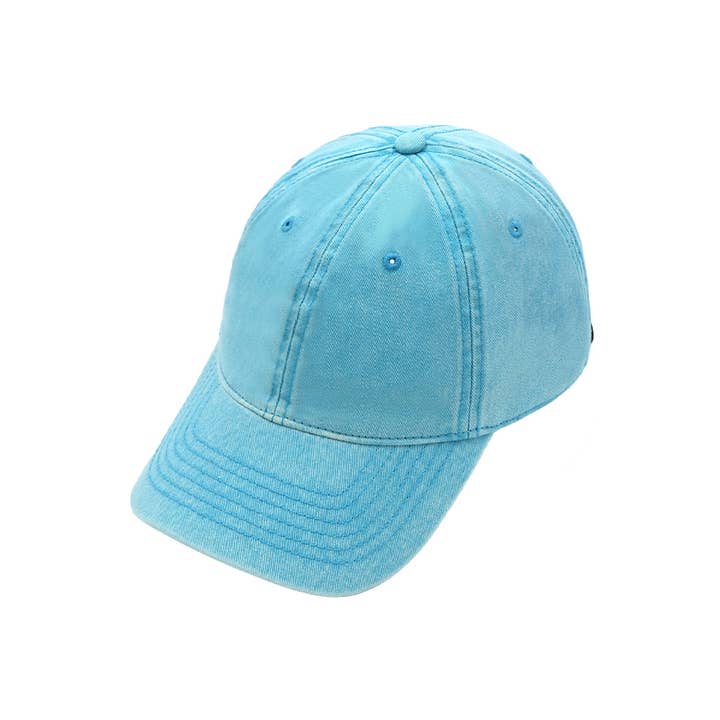 Hana - Wholesale Baseball Cap - Women's - C.C Plain Acid Wash Cotton Baseball Cap4