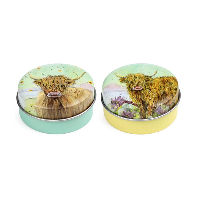 Puckator Ltd - Wholesale Lip Balm - Jan Pashley Highland Coo Lip Balm in a Tin1