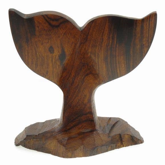 Earthview - Wholesale Decorative Figurine - Whale Tail Ironwood Carving0