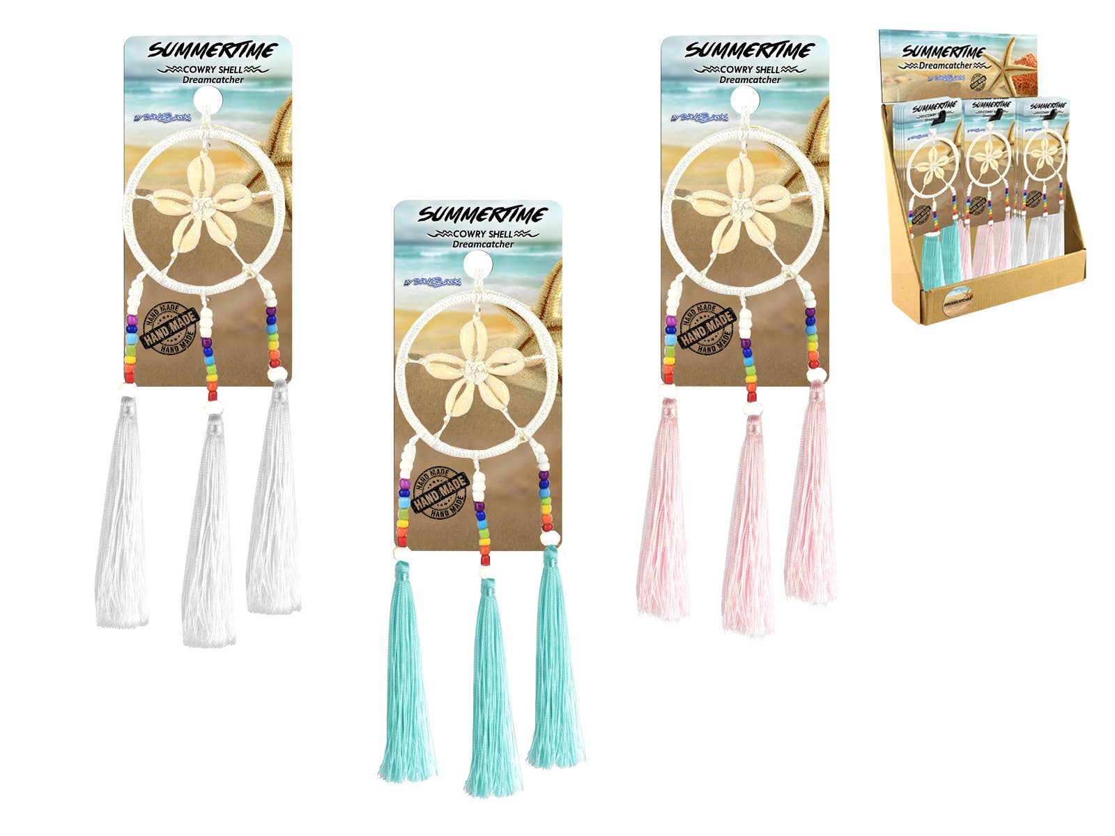 Cubby House by Malmar - Wholesale Dreamcatcher - Shell Dream Catcher with Tassels (24=Free Display)0