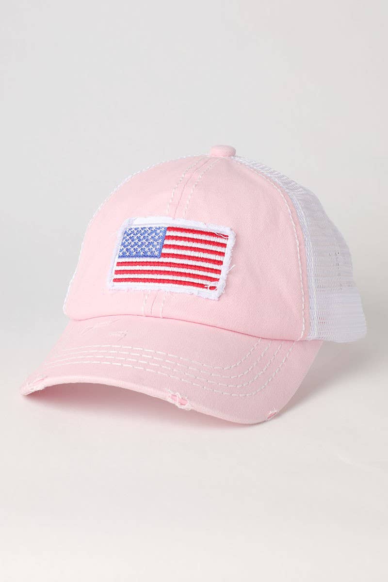 Fashion City - Wholesale Trucker Hat - Unisex - America USA Flag Mesh Snapback Baseball Cap9